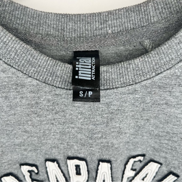 INITIAL ATTRACTION NIAGARA FALLS CANADA CREWNECK SWEATER SMALL GREY NEUTRAL - Picture 3 of 4